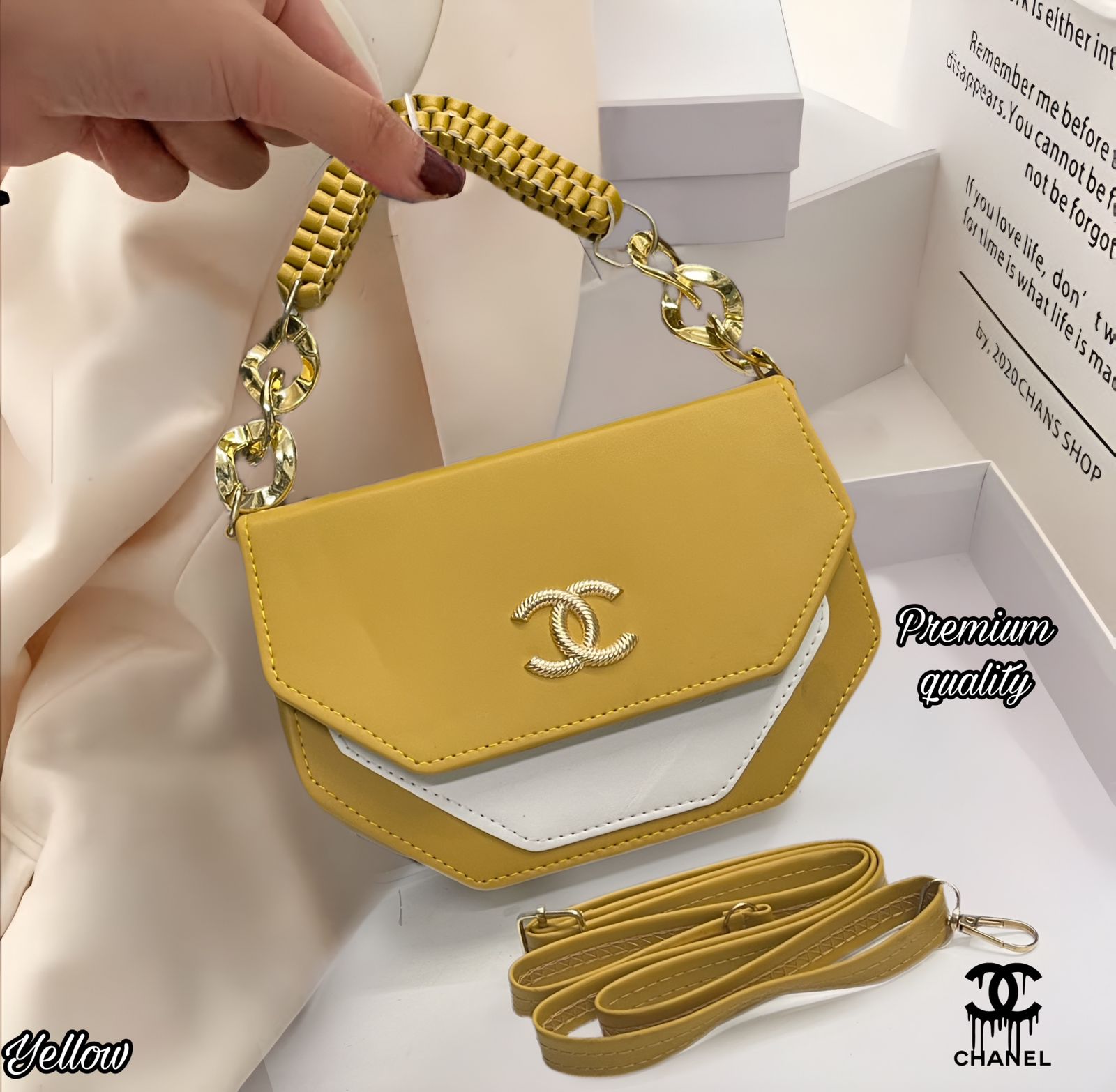 Exclusive Chanel Luxury Purses Yellow