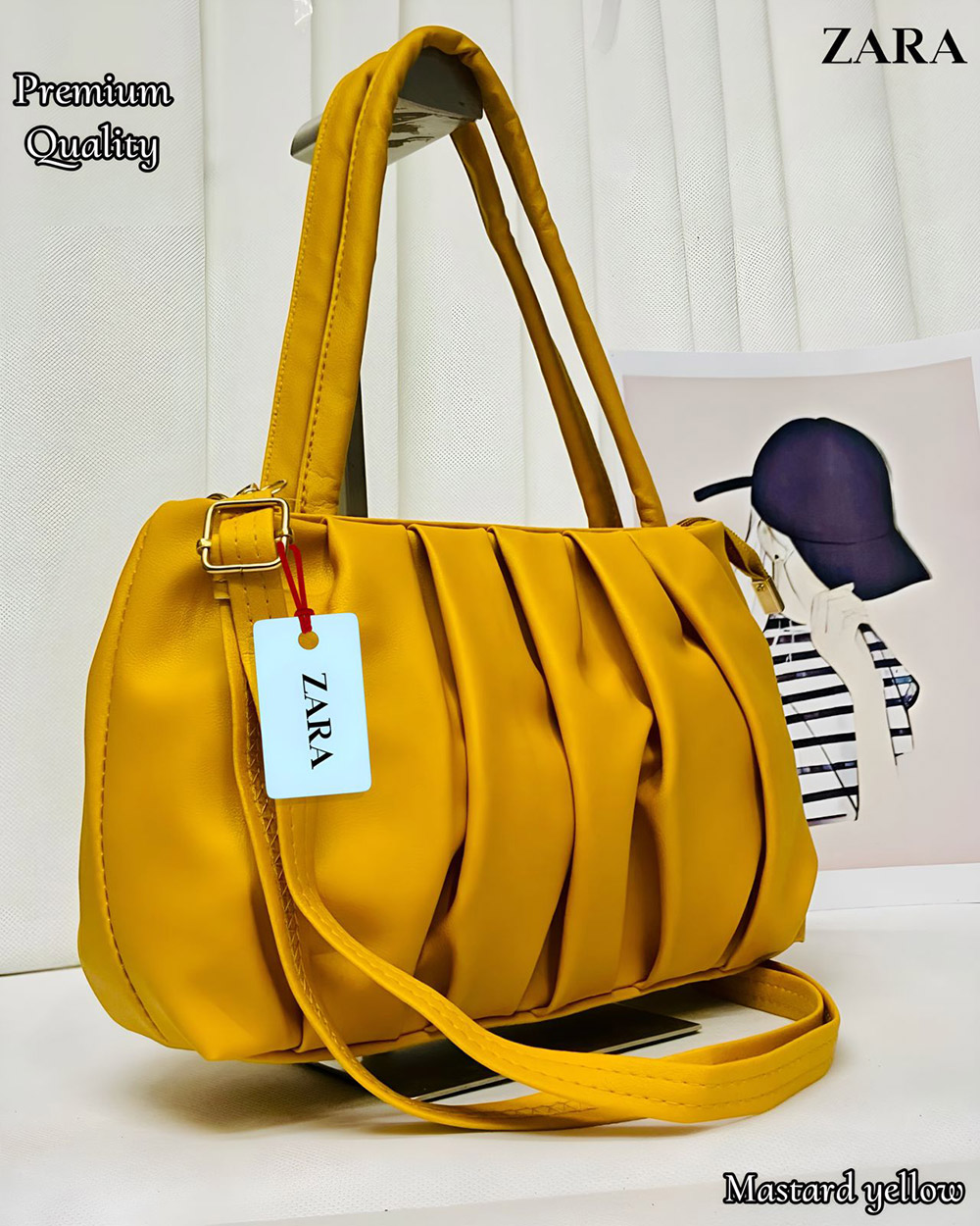 ZARA Womens Handbags yellow